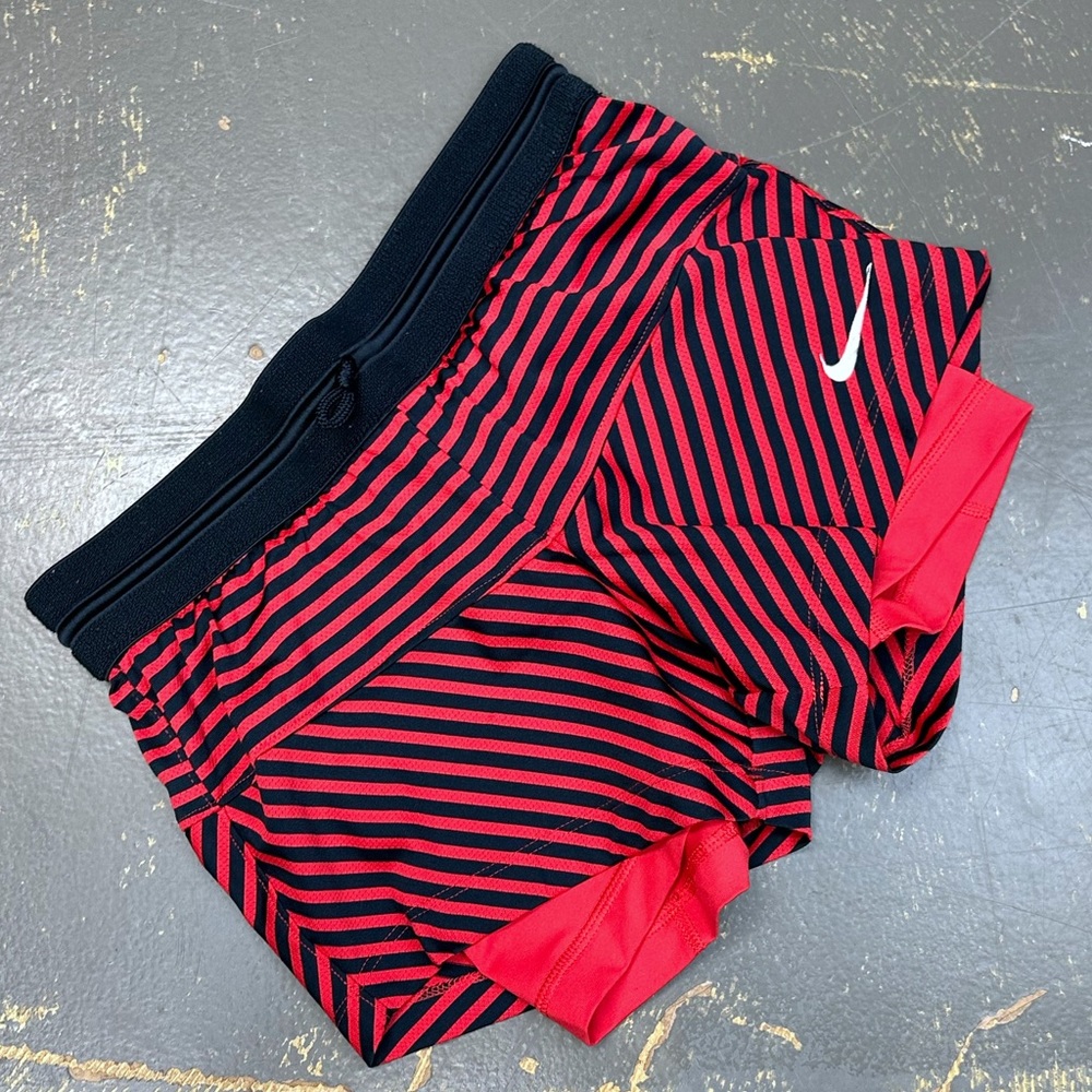 Nike Flex 2 in 1 Compression Running Shorts 522660-455 XS Pink Black
